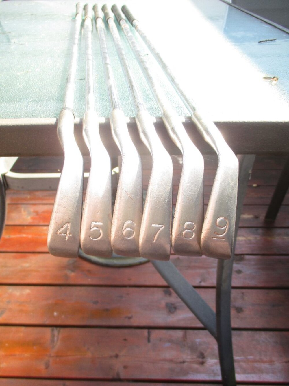 6 PING Red Eye Karsten Golf Irons Steel Shaft Right Handed 4,5,6,7,8,9 Used